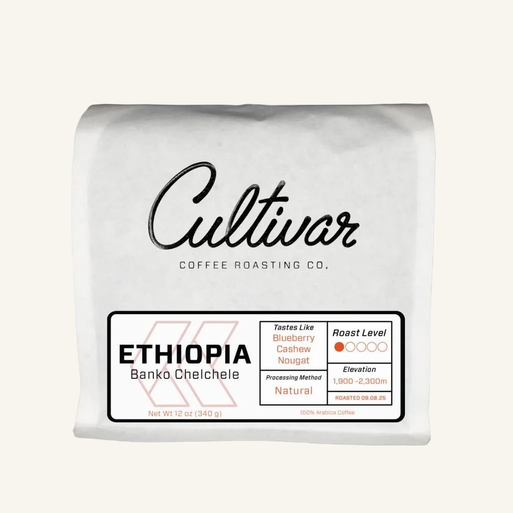 Retail bag of Cultivar Coffee Roasting Co.&