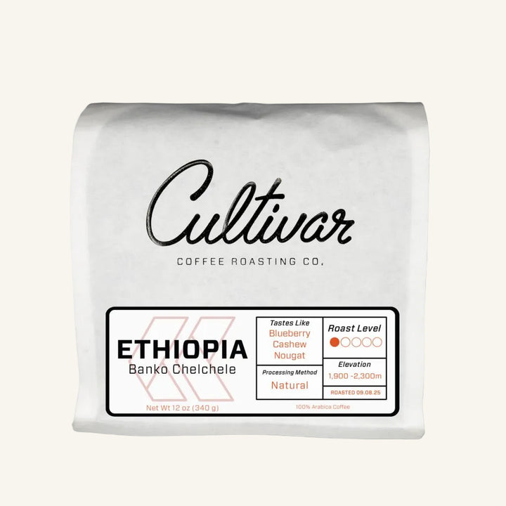 Retail bag of Cultivar Coffee Roasting Co.&
