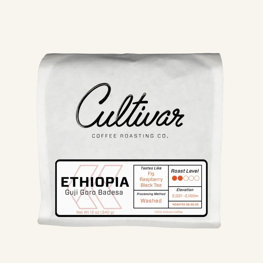 Retail bag of Cultivar Coffee Roasting Co.&