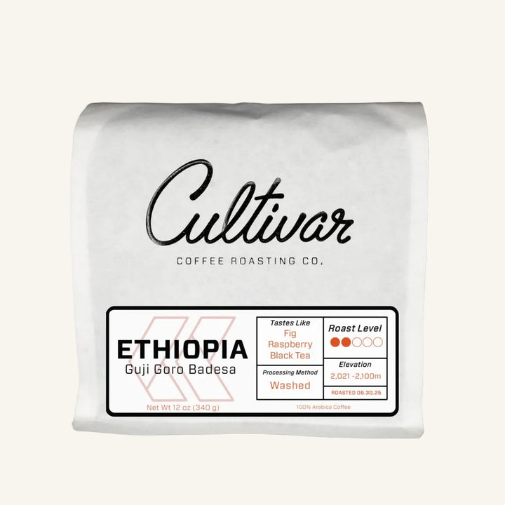 Retail bag of Cultivar Coffee Roasting Co.&