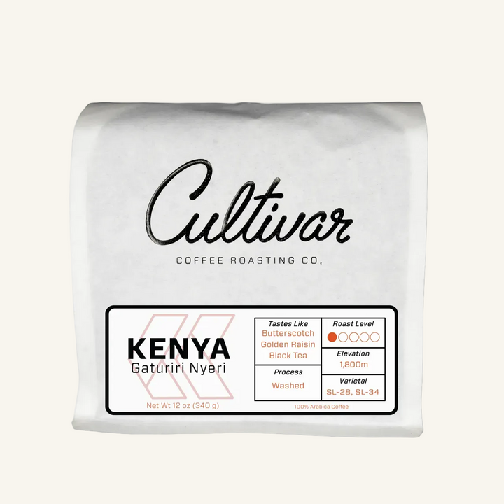 Retail bag of Cultivar Coffee Roasting Co.&