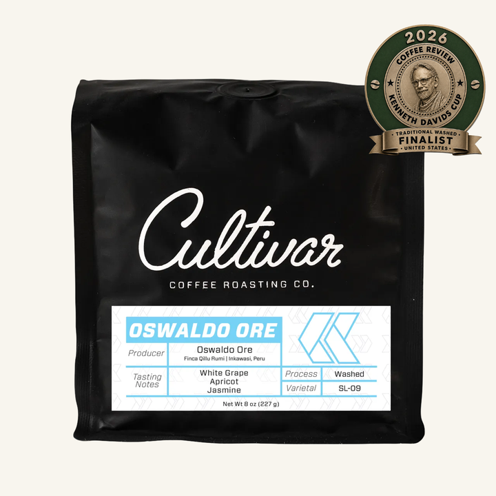 Retail bag of Cultivar Coffee Roasting Co.&
