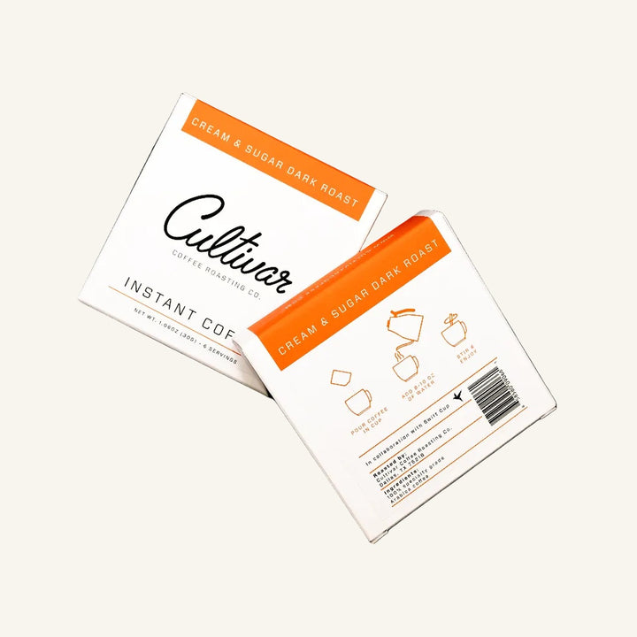 Cream &amp; Sugar Dark Roast Instant Coffee