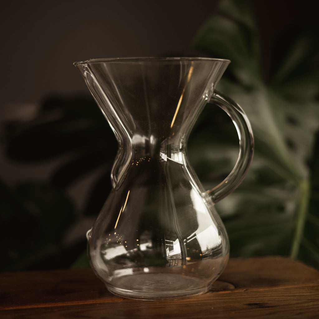 6 cup size glass handled Chemex Coffeemaker