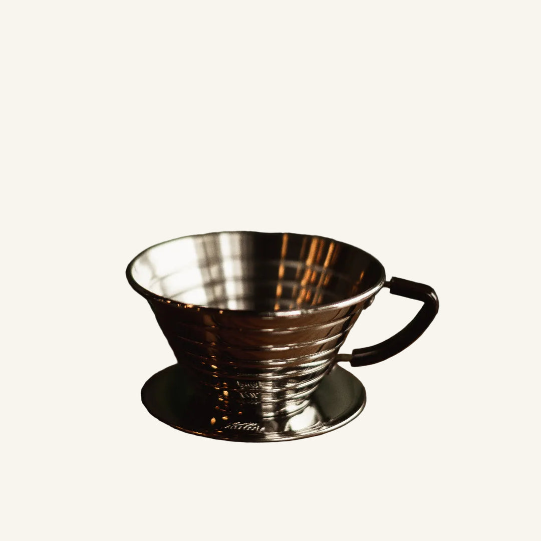 Stainless steel Kalita Wave coffee dripper pour over brewer