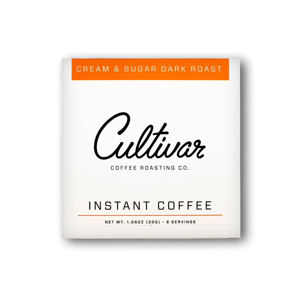 Cream & Sugar Dark Roast Instant Coffee Six Serving Box from Cultivar Coffee Roasting Co.